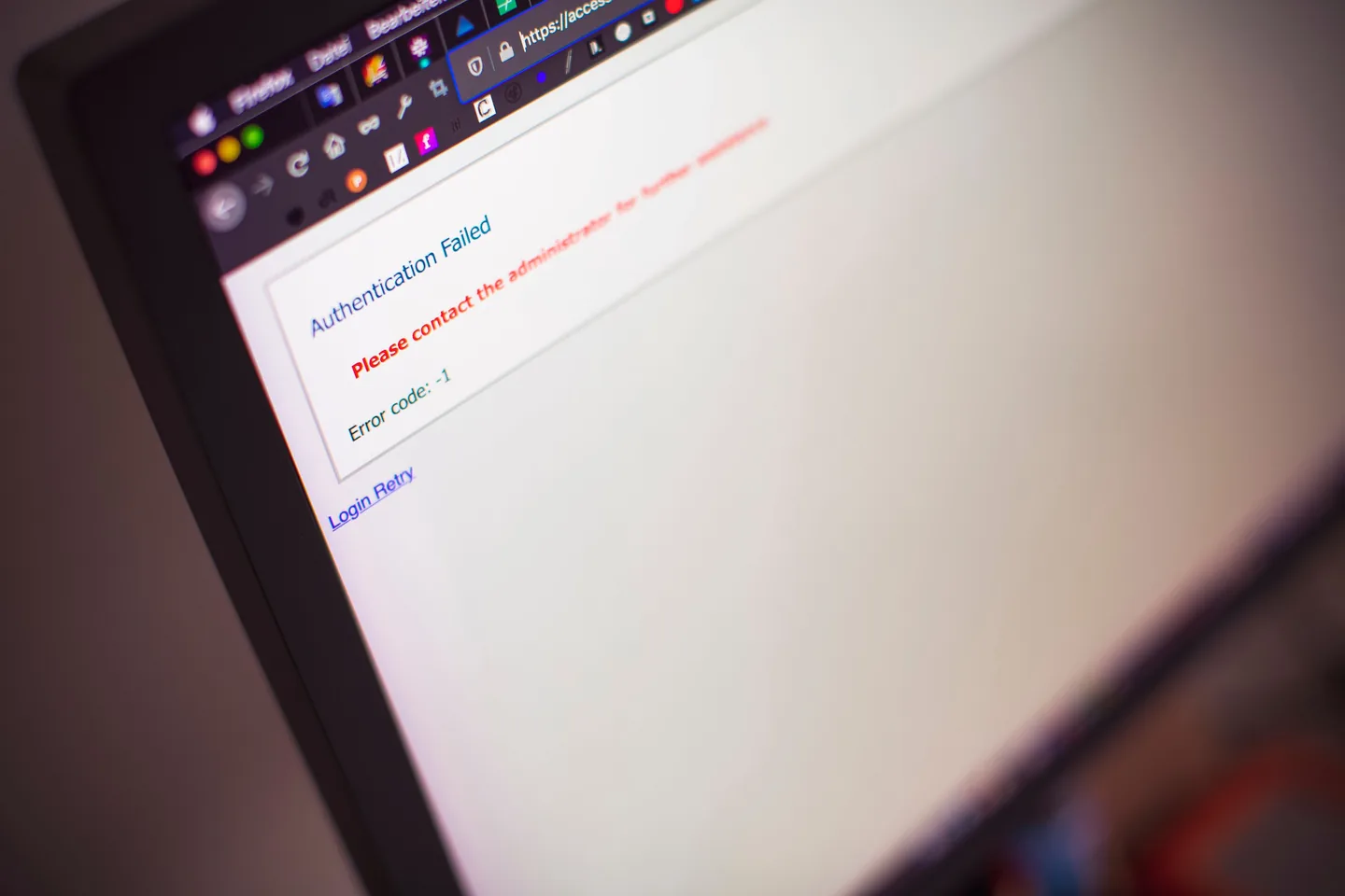 Ошибка на экране при проблеме загрузки Windows